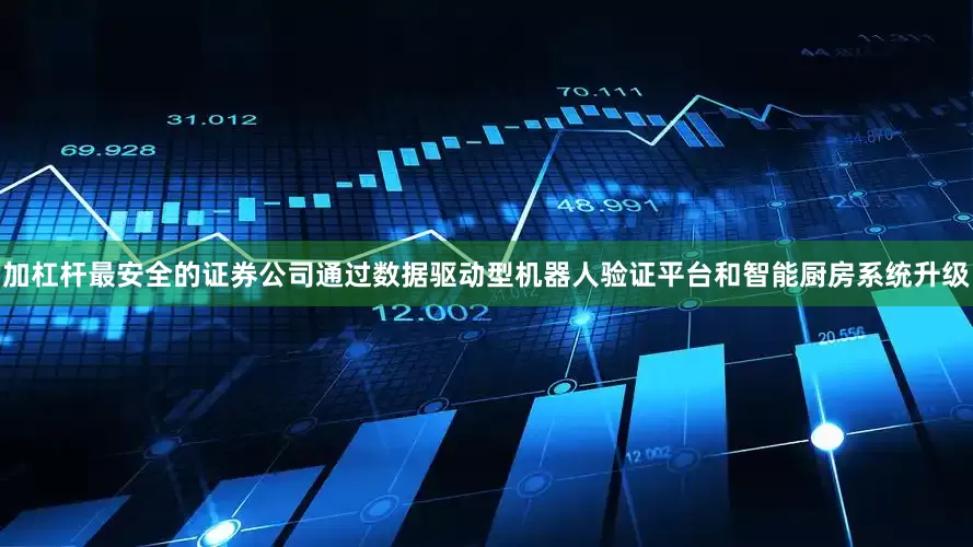 加杠杆最安全的证券公司通过数据驱动型机器人验证平台和智能厨房系统升级