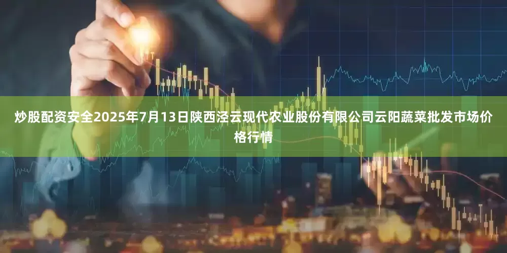 炒股配资安全2025年7月13日陕西泾云现代农业股份有限公司云阳蔬菜批发市场价格行情