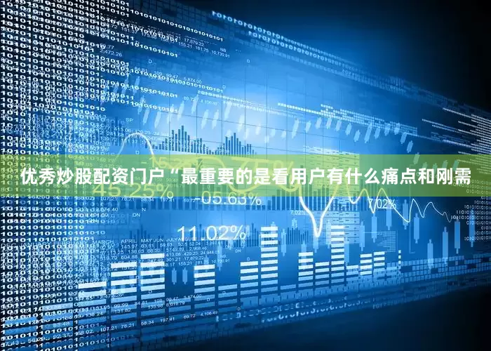 优秀炒股配资门户“最重要的是看用户有什么痛点和刚需